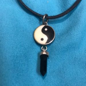Adjustable Cord Yin/Yang Crystal